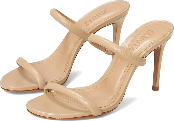 Schutz Taliah Women's Sandals Light Nude : 10.5 M, Leather