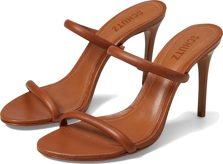 Schutz Taliah Women's Sandals Miele : 10.5 M, Leather