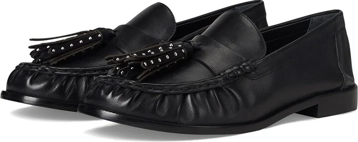 Schutz Tilly Women's Flat Shoes Black : 8.5 M, Leather