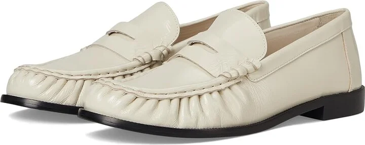 Schutz Tyche Women's Flat Shoes Sugar White : 7 M, Leather