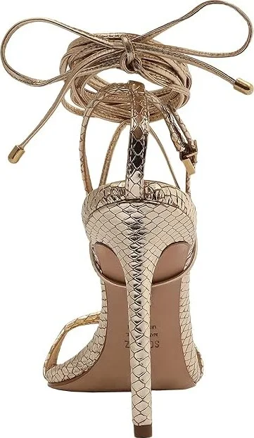 Schutz Vikki Metallic Leather Sandal Women's Sandals Gold : 10 M - Image 4
