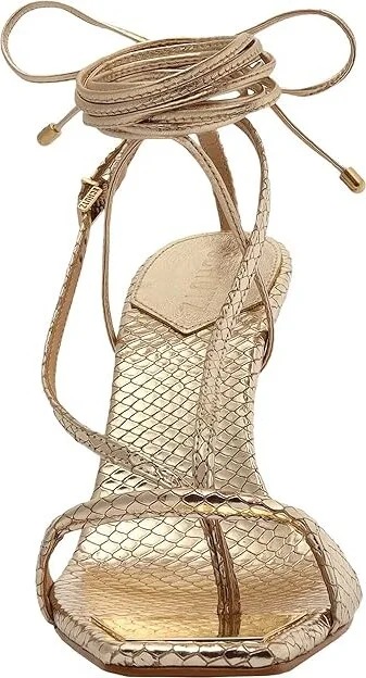 Schutz Vikki Metallic Leather Sandal Women's Sandals Gold : 10 M - Image 5