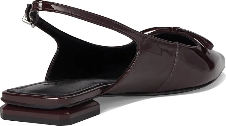 Schutz Violetta Sculpt Women's Flat Shoes Cherry Wine : 5 M, Leather - Image 4