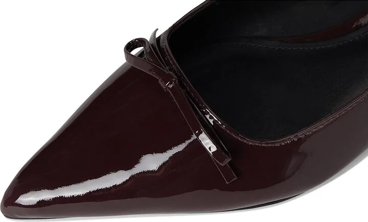 Schutz Violetta Sculpt Women's Flat Shoes Cherry Wine : 5 M, Leather - Image 7