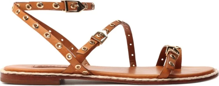 Schutz Women's Annete Round Toe Flat Sandals - Image 2