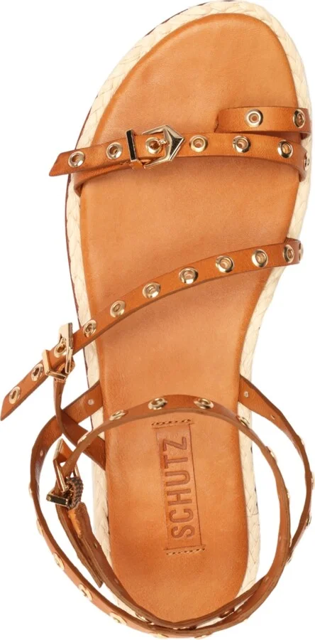 Schutz Women's Annete Round Toe Flat Sandals - Image 4