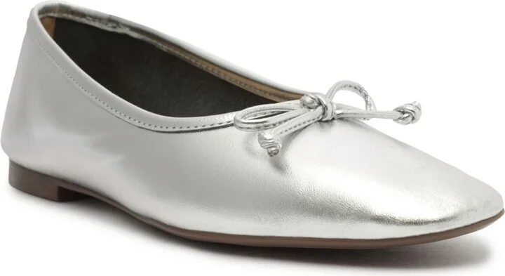 Silver Metallic Leather
