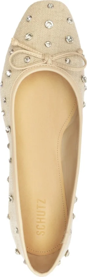 Schutz Women's Arissa Shine Ballet Flats - Image 4