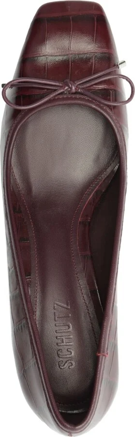 Schutz Women's Arissa Square Toe Mid Block Pumps - Image 4
