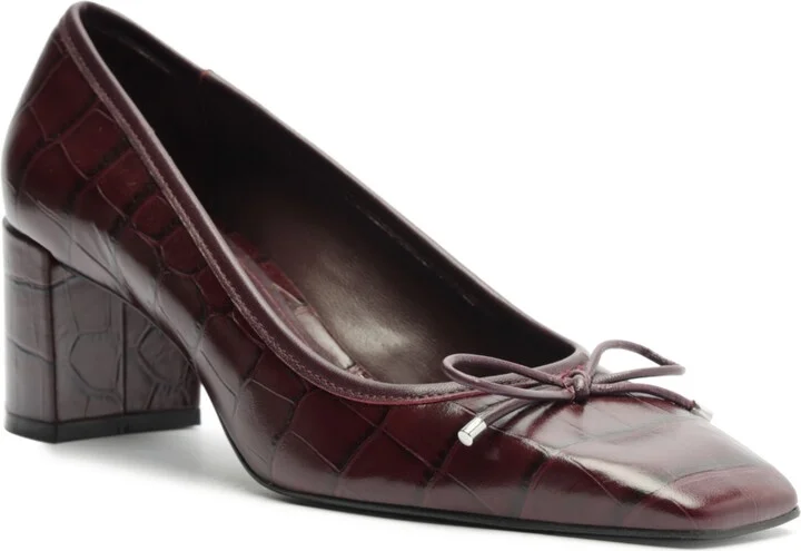 Schutz Women's Arissa Square Toe Mid Block Pumps