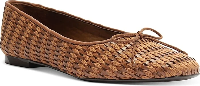 Schutz Women's Arissa Straw Flats
