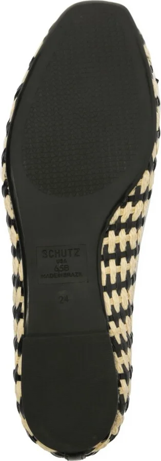 Schutz Women's Arissa Straw Slip On Flats - Image 5