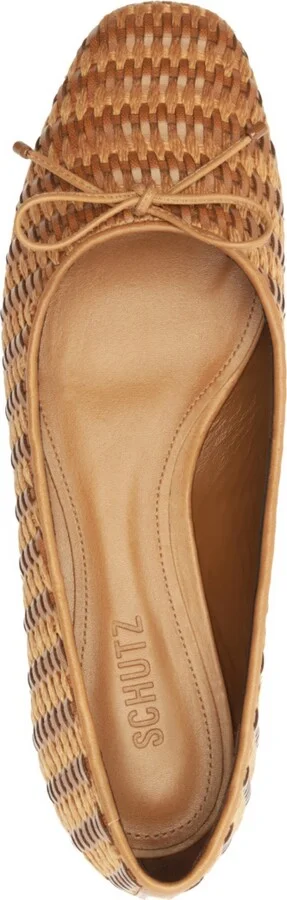 Schutz Women's Arissa Straw Slip On Flats - Image 8