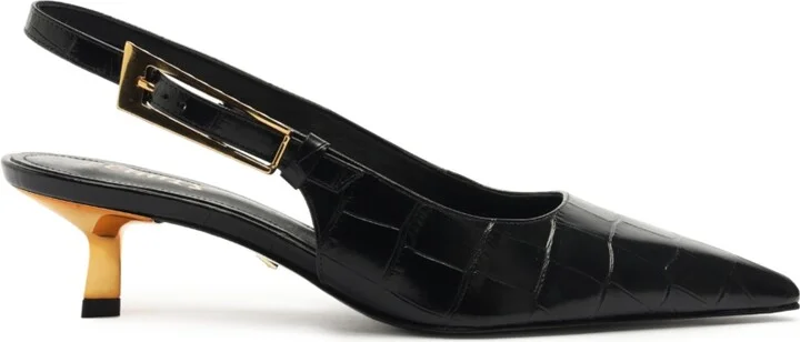 Schutz Women's Ciara Slingback Kitten Heel Pumps - Image 2