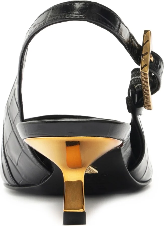 Schutz Women's Ciara Slingback Kitten Heel Pumps - Image 3