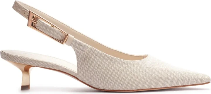 Schutz Women's Ciara Slingback Kitten Heel Pumps - Image 11