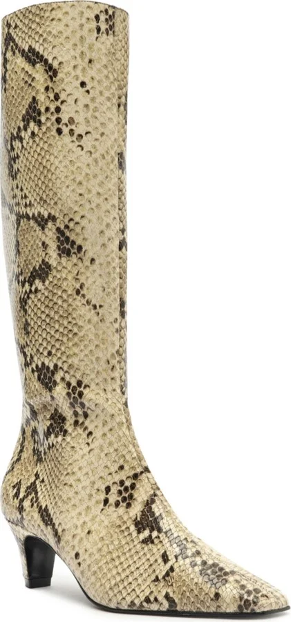 Schutz Women's Dellia Up Knee High Square Toe Boots
