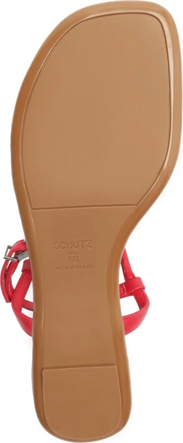 Schutz Women's Elsha Round Toe Flat Sandals - Image 9