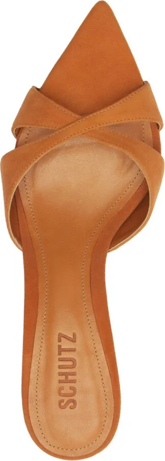 Schutz Women's Hilda Leaf Pointy Toe Mule Sandals - Image 4