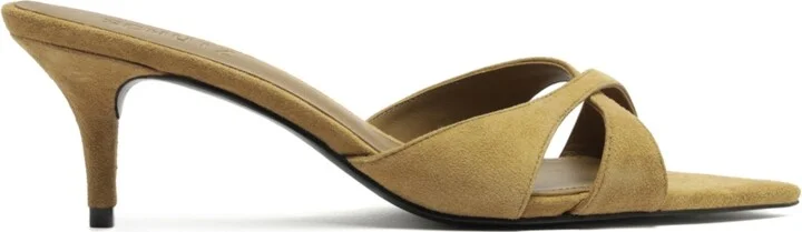 Schutz Women's Hilda Leaf Pointy Toe Mule Sandals - Image 6