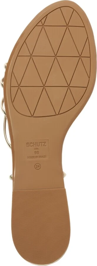 Schutz Women's Inez3 Round Toe Flat Sandals - Image 10