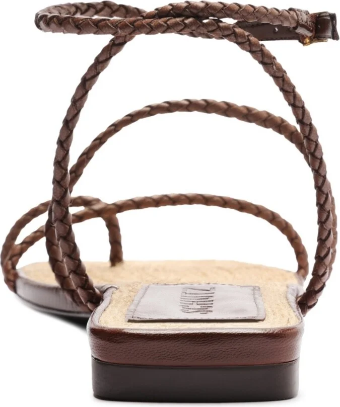 Schutz Women's Kaya Straw Flat Sandals - Image 3