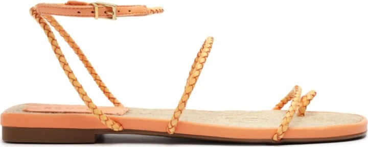 Schutz Women's Kaya Straw Flat Sandals - Image 7