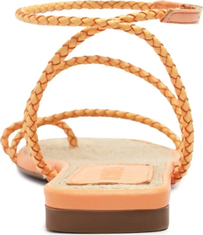 Schutz Women's Kaya Straw Flat Sandals - Image 8