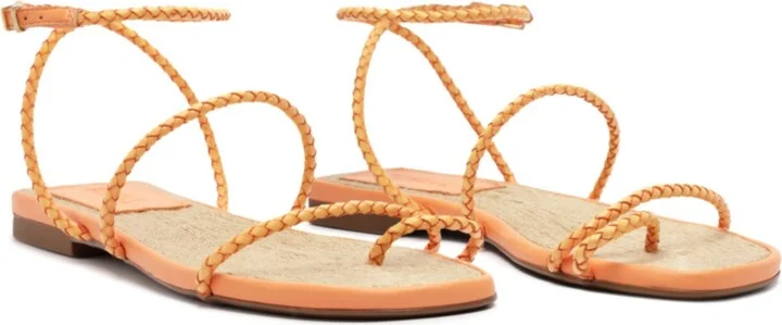 Schutz Women's Kaya Straw Flat Sandals - Image 11