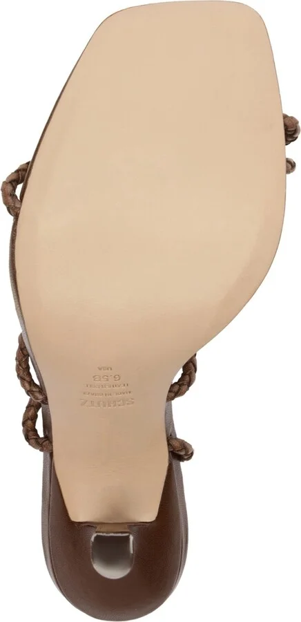 Schutz Women's Kaya Straw Stiletto Heel Sandals - Image 5