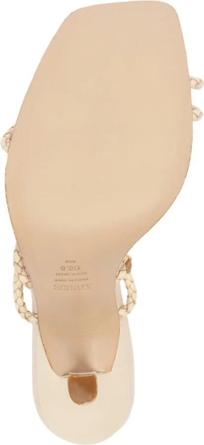 Schutz Women's Kaya Straw Stiletto Heel Sandals - Image 10