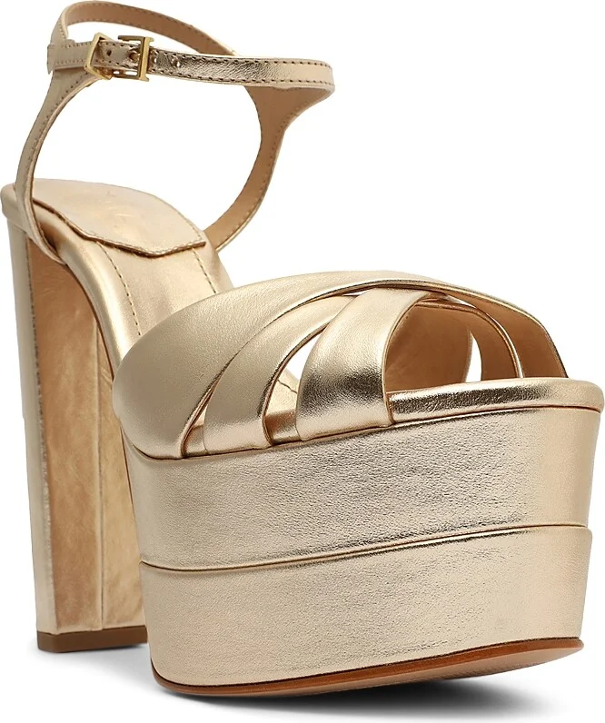 Schutz Women's Keefa Ankle Strap Platform Sandals