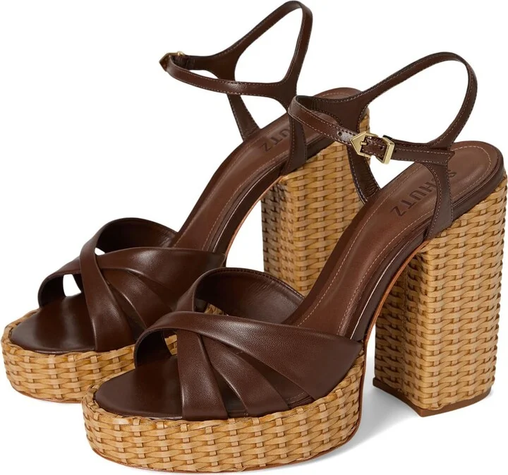Schutz Women's Keefa Straw Sandal