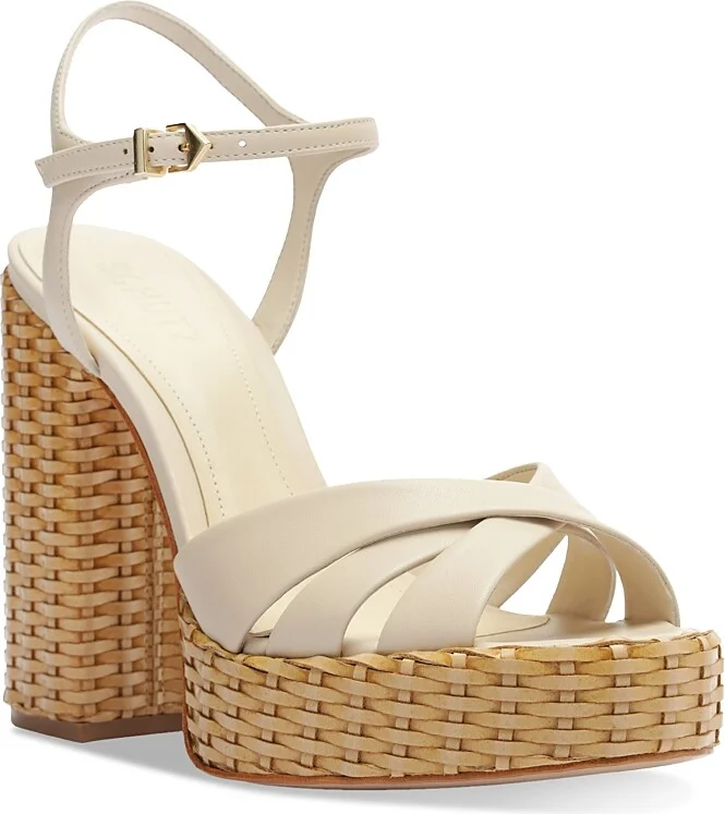Schutz Women's Keefa Straw Sandals