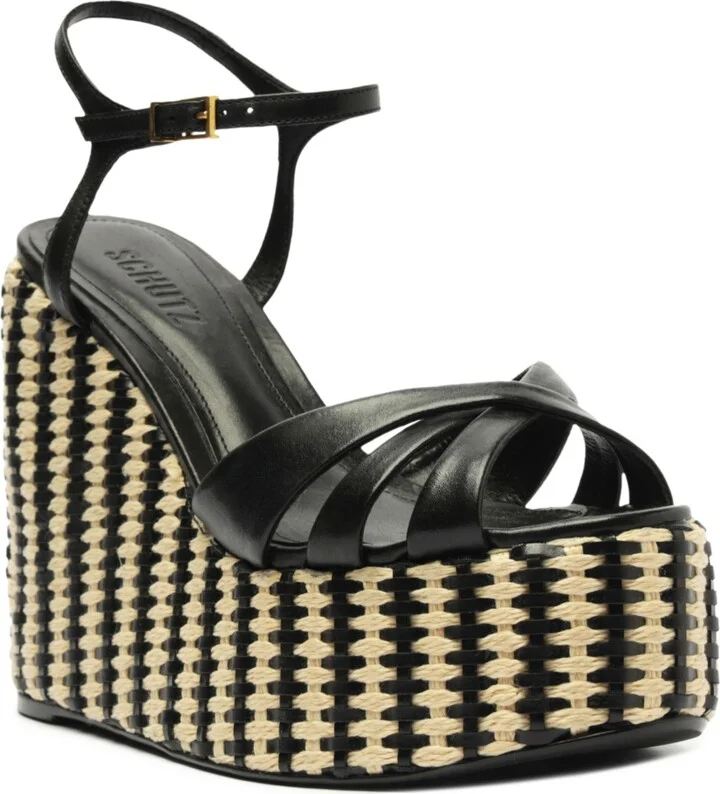 Schutz Women's Keefa Wedge Platform Sandals