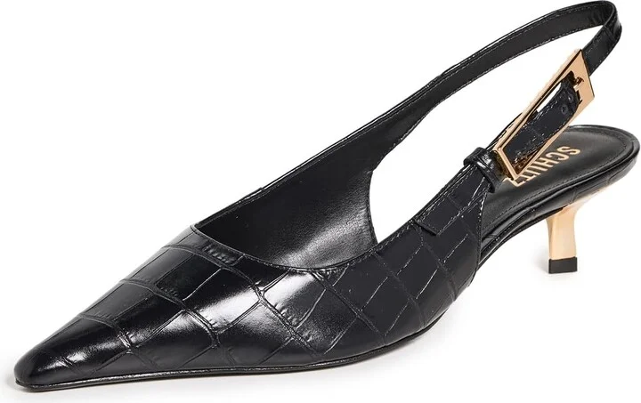 SCHUTZ Women's Lana Croco Slingback Pumps