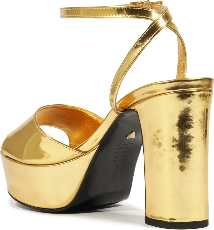 Schutz Women's Lenne Round Toe Platform Sandals - Image 3