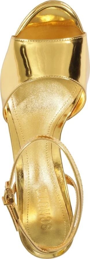 Schutz Women's Lenne Round Toe Platform Sandals - Image 4
