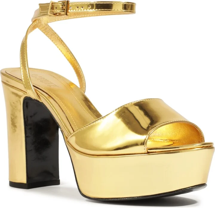 Schutz Women's Lenne Round Toe Platform Sandals
