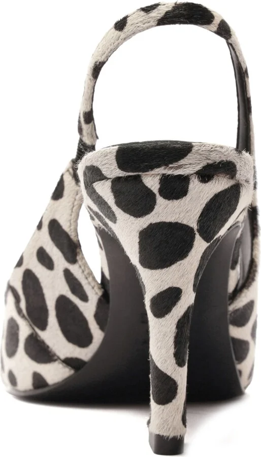 Schutz Women's Lexi Wild Slingback Pumps - White/ Black - Image 3
