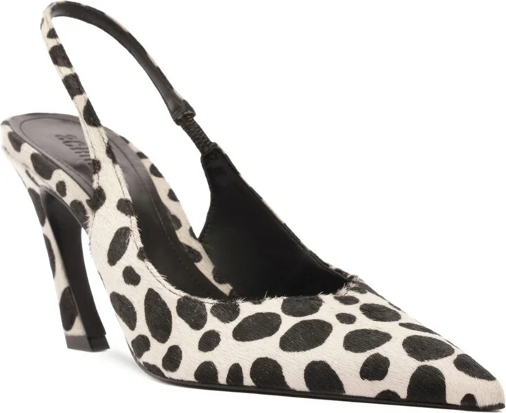 Schutz Women's Lexi Wild Slingback Pumps - White/ Black