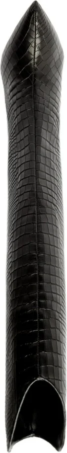 Schutz Women's Maryana Crocodile Embossed Knee High Stiletto Leather Boots - Image 4