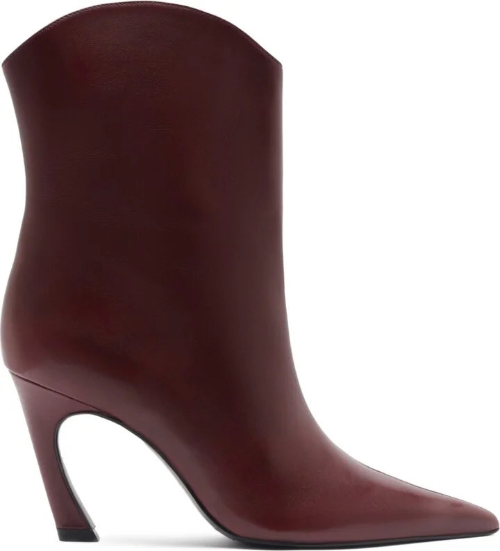Schutz Women's Maryann Curve Pointy Toe Booties - Image 6