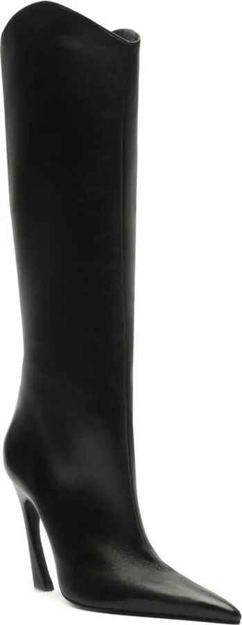 Schutz Women's Maryann Up Curve Pointy Toe Boots