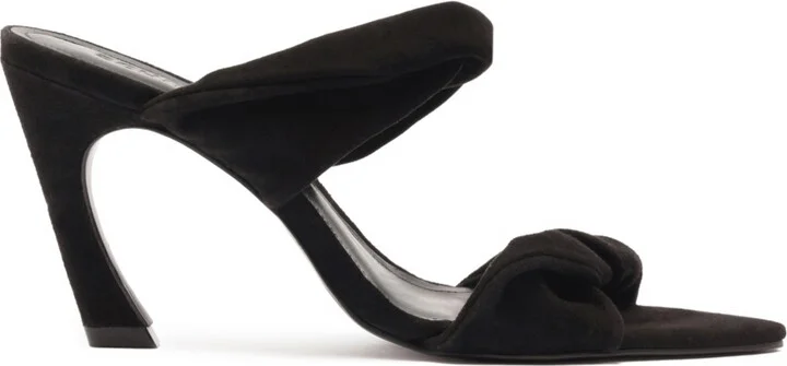 Schutz Women's Meline Twisted Dual-Band Mule Sandals - Image 2