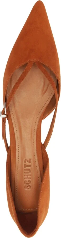 Schutz Women's Rue Buckle Pointed Toe Flats - Image 9