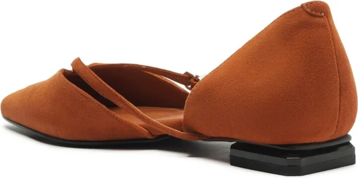 Schutz Women's Rue Buckle Pointed Toe Flats - Image 11