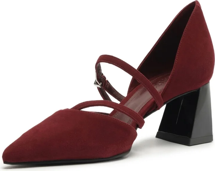 Schutz Women's Rue Mid Heel Buckle Pumps - Image 6