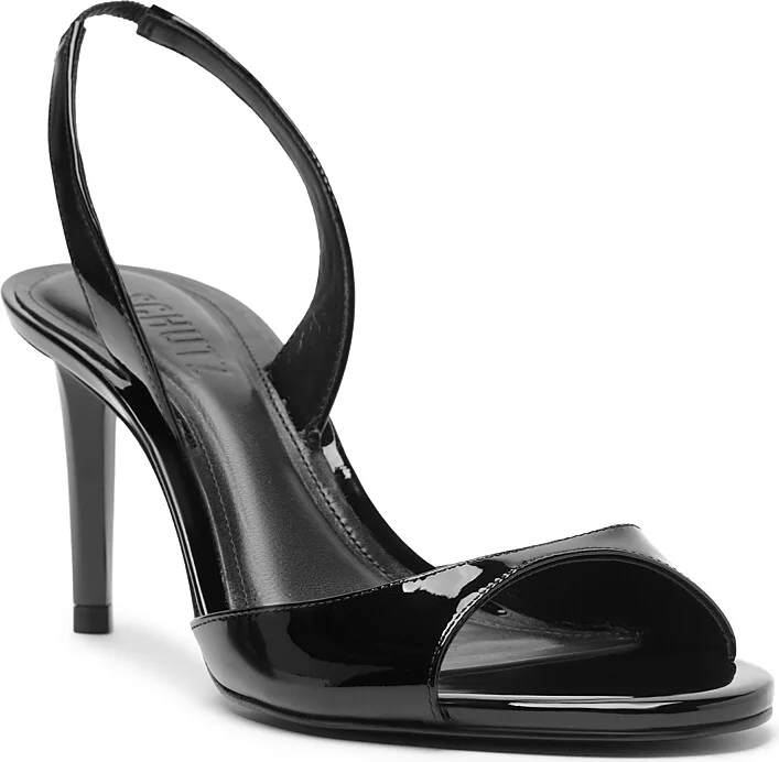 Schutz Women's Scarlett Sling Mid Leather Slingback Sandals