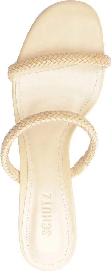 Schutz Women's Taliah Woven Slip-On Dress Sandals - Image 4